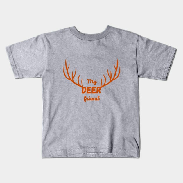 My deer friend Kids T-Shirt by fullynikah